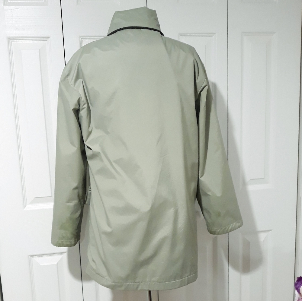 Kristen Blake Light Green Utility Jacket With Fleece Lined Pockets Oversized S - Picture 7 of 10